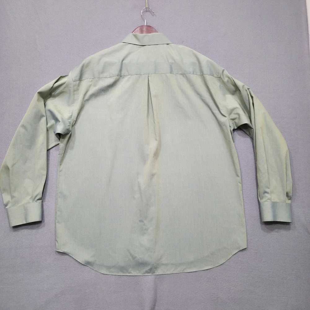 Crazy Horse Men's Wrinkle Free‎ Long Sleeve Button Up Dress Shirt Size 17-34/35